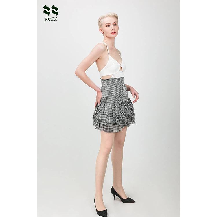 Sgert Fer Sexy Cute gyda Ruffles for Party